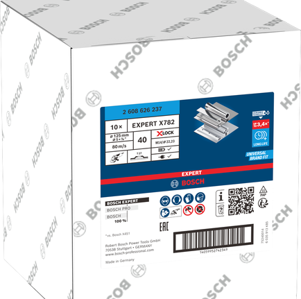 Lamelový kotouč Bosch EXPERT X782 125 mm G40 X-LOCK.